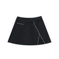 High-Waist Pocketed A-Line Skirt