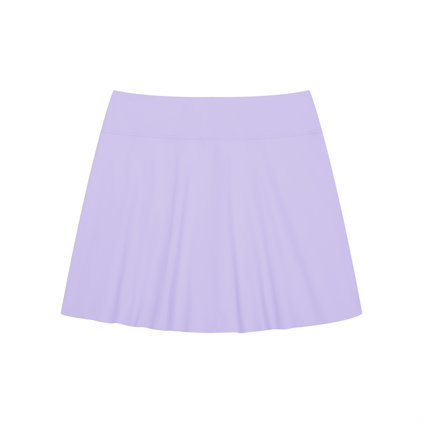 Women's A-Line Contrast Panel Slit Skirt