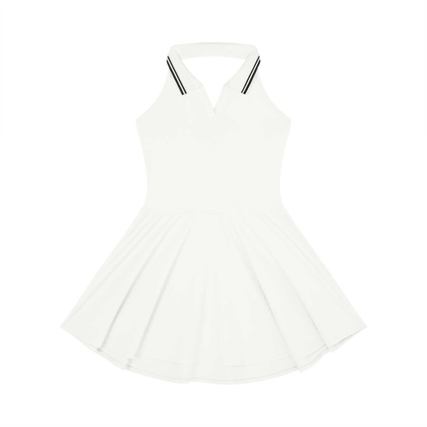 Women's Collared Halter A-Line Tennis Dress