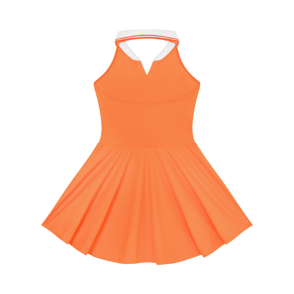 Women's Collared Halter A-Line Tennis Dress