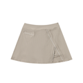 High-Waist Pocketed A-Line Skirt