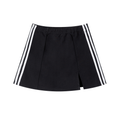 Contrast Side Stripe Slit Skirt