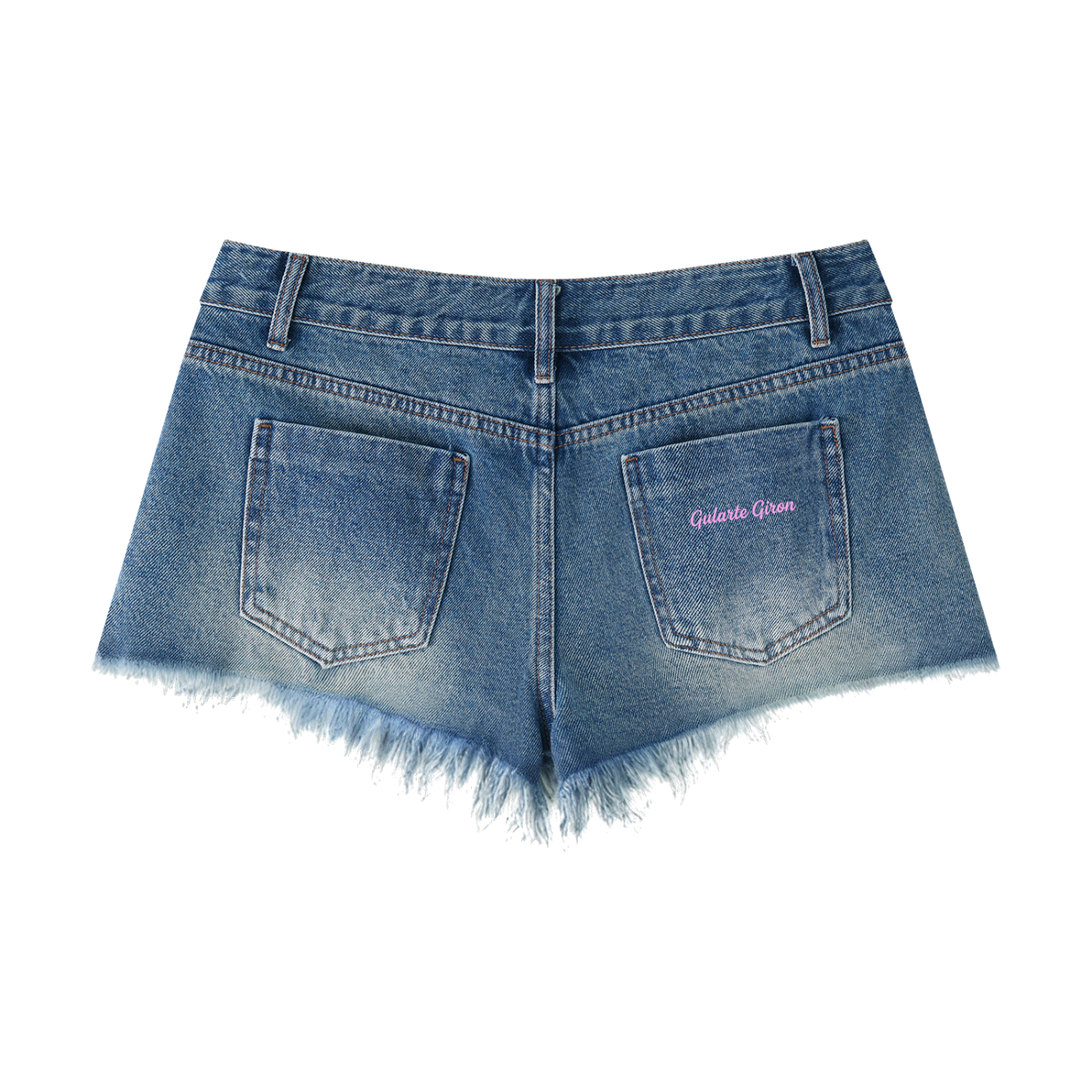 Women's Vintage Wash Raw Hem Denim Shorts