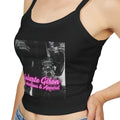 Spaghetti Tank Top — 'Gularte Giron Productions & Apparel' Logo Crop Top