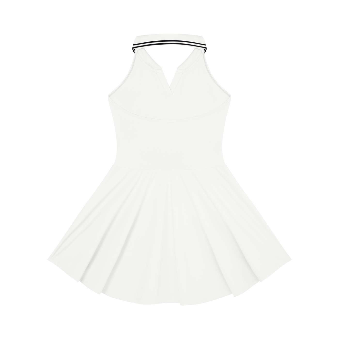 Women's Collared Halter A-Line Tennis Dress