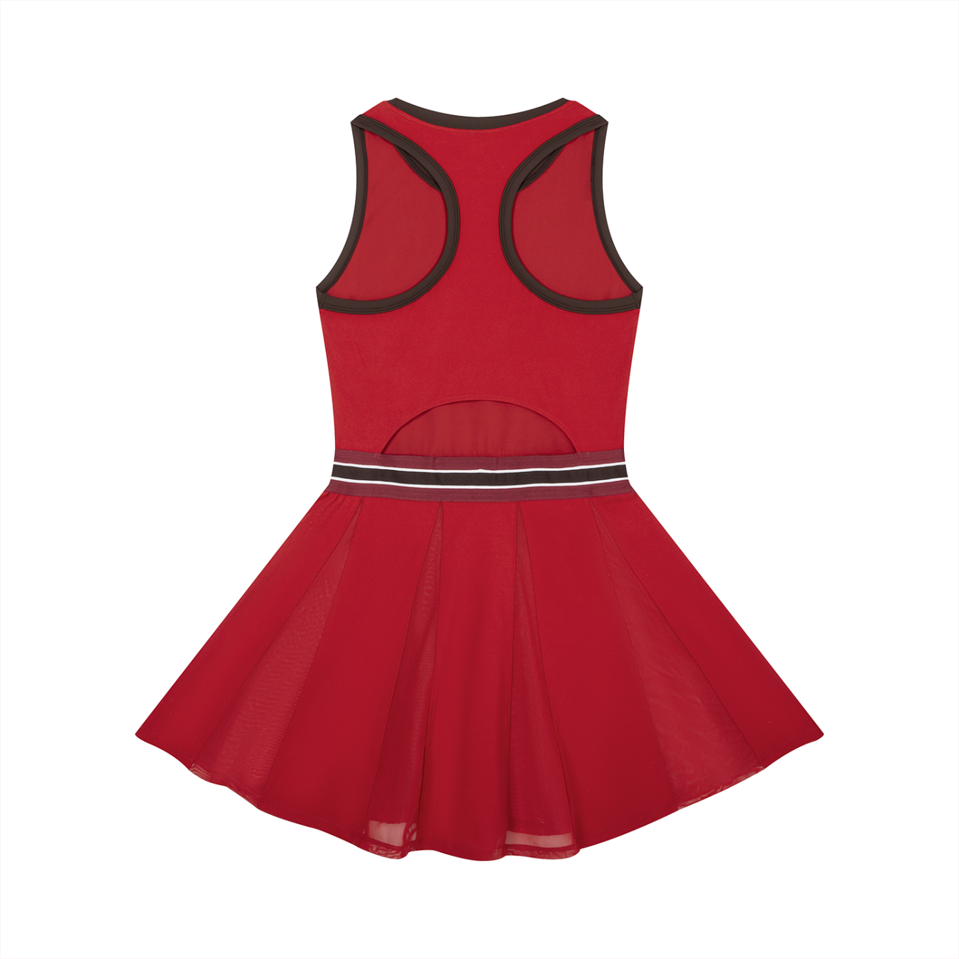 Women's Color Block A-Line Sleeveless Dress